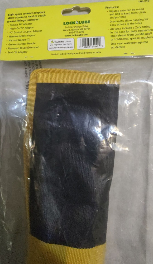 LockNLube 8-Piece Quick-Connect Greasing Accessory Kit New Sealed