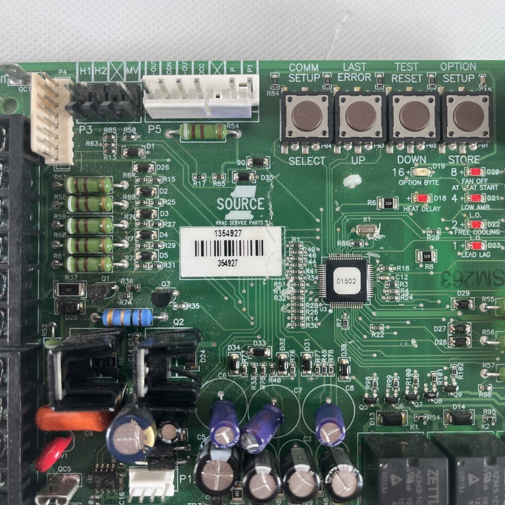 YORK EVCON Source 1 354927 Control Circuit Board 1354927