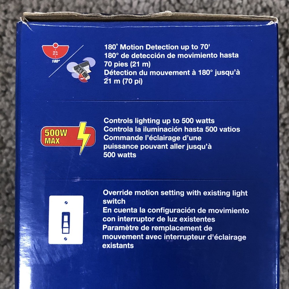 NEW OPEN BOX Heathco HZ-5407-WH-G Replacement Motion Sensor, WHITE Zenith