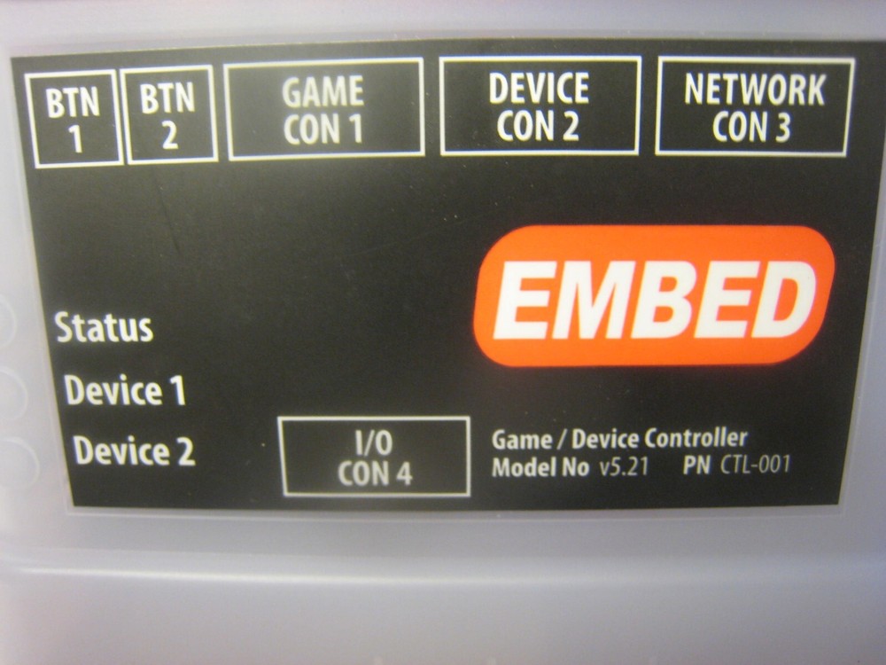 Embed Color-Glo v5.21 CTL-001 Reader Device Controller For Arcade Swiper W2B