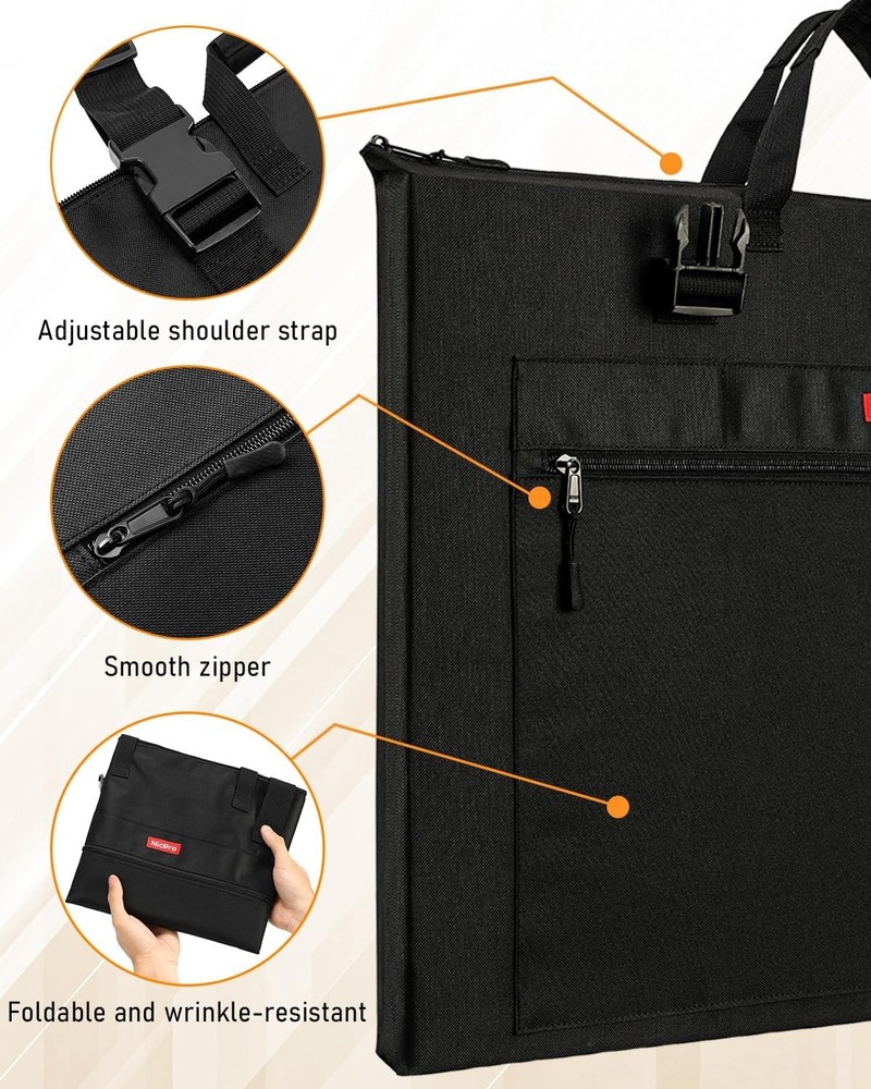 Lightweight Artwork Case, 18x24-inch Waterproof Artwork Case