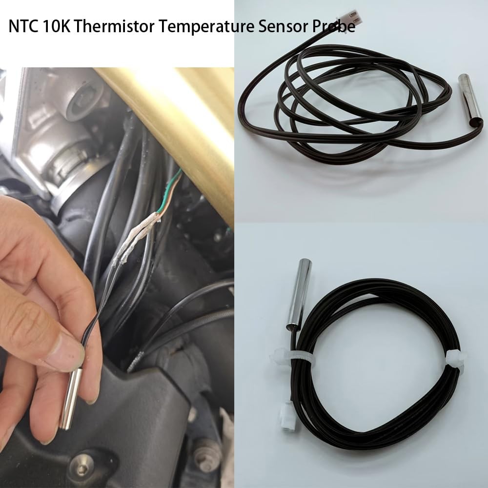 4pcs NTC 10K 3950 Thermistor 1 M, Temperature Sensor Probe,...