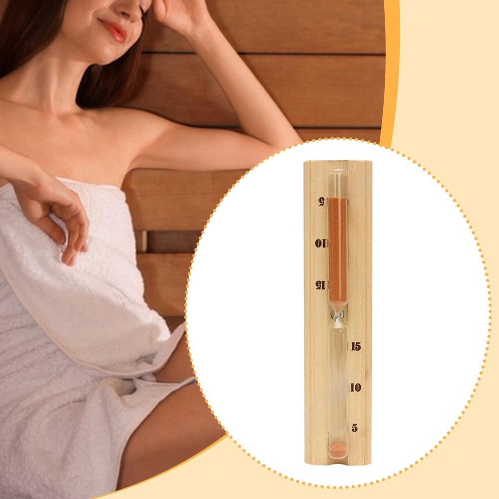 Sauna Sand Timer 15 Minute Hourglass Durability Accurate Sauna Room Accessory