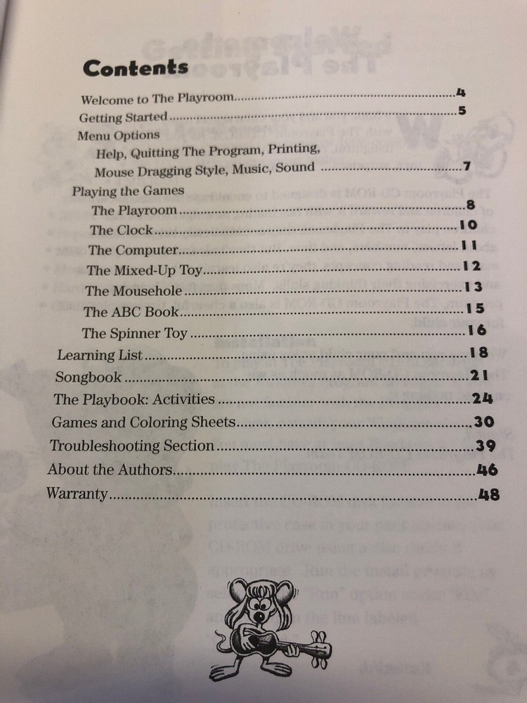 1994 The Playroom ~ MPC Version **Program Guide Only** R1