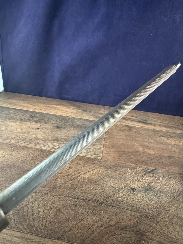 Black Handle Knife Sharpener Honing Steel W/ Hanging Loop