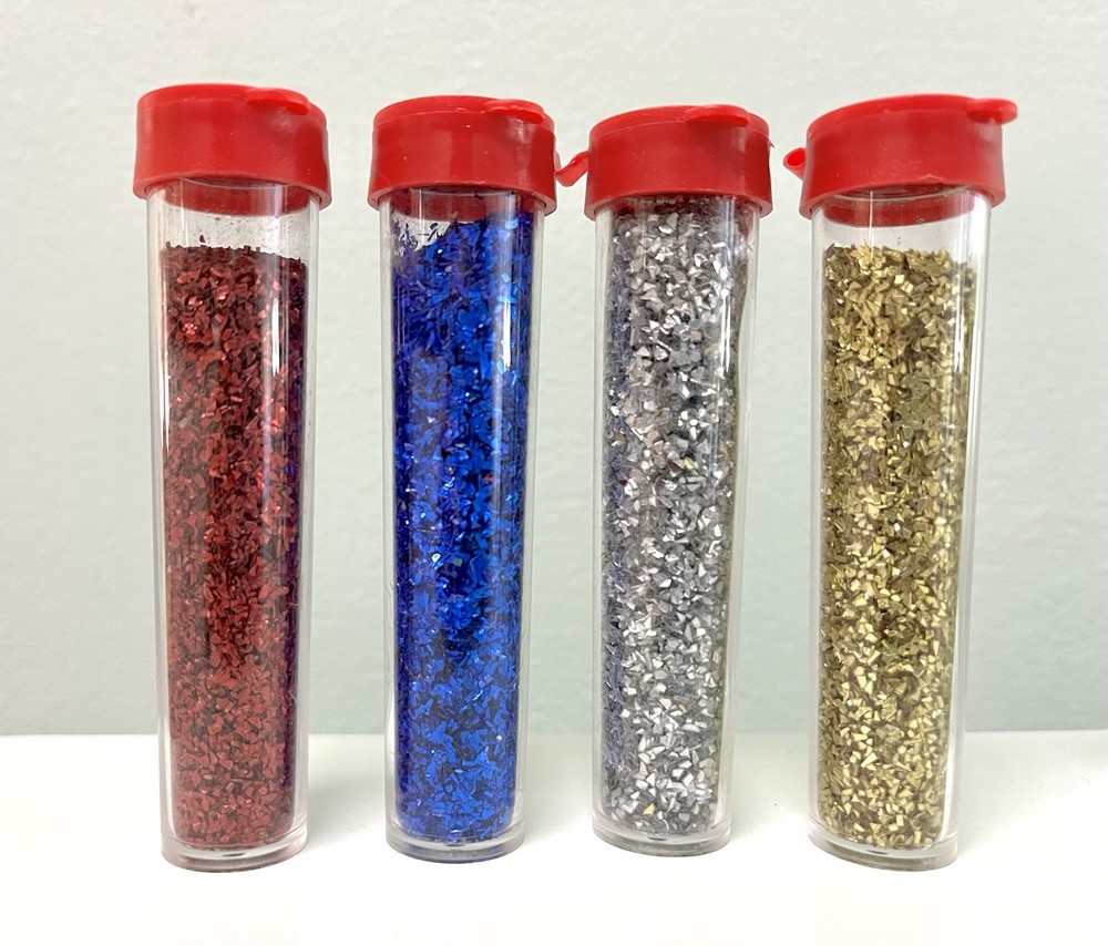 Glitter Vials, 11-Pack, Assorted Colors