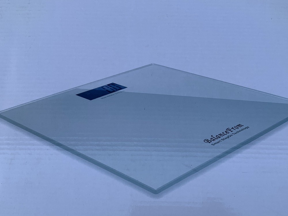 BalanceFrom Bathroom Scale Digital Body Weight with Step-On Technology - Silver 