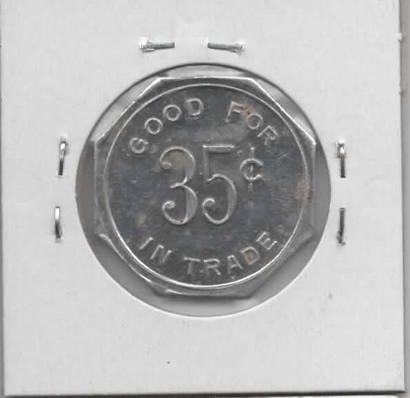 Bend Oregon - BPOE 1371 - 35 cent trade token