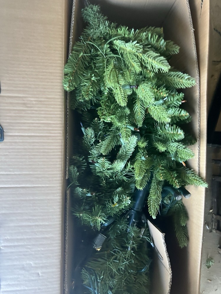 Bethlehem Lights Green Christmas Tree with Multicolored Lights - 5' Ready Shape