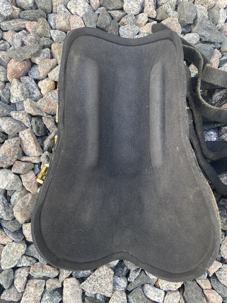 Black Leather Open Front Jump Boots With Neoprene Lining