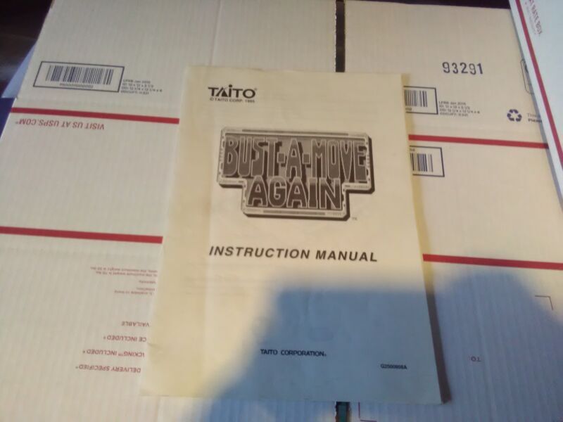 bust a move again arcade service manual