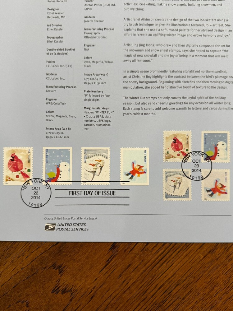 American Commemorative Cancelations #1442 - Winter Fun (#4940)