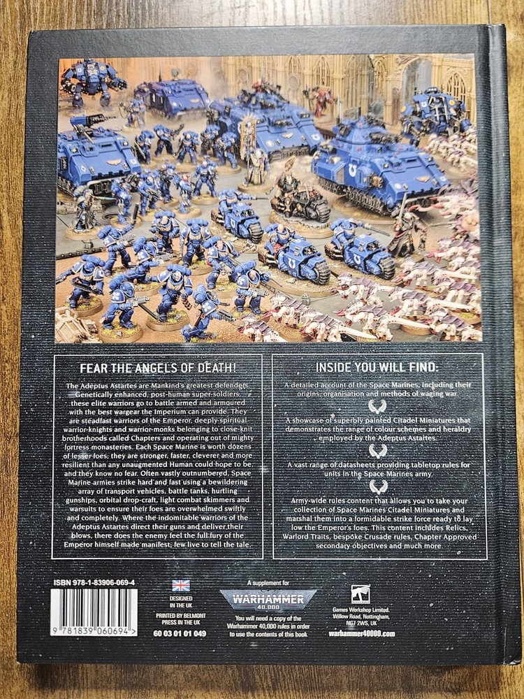 Space Marines Codex Hardcover - 9th Edition 2020 - Warhammer 40K Games Workshop