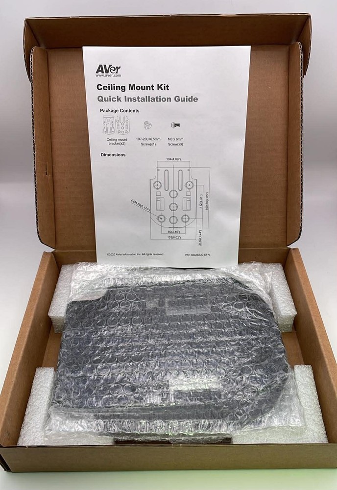 AVer Camera Ceiling Mount PTMLTCM01