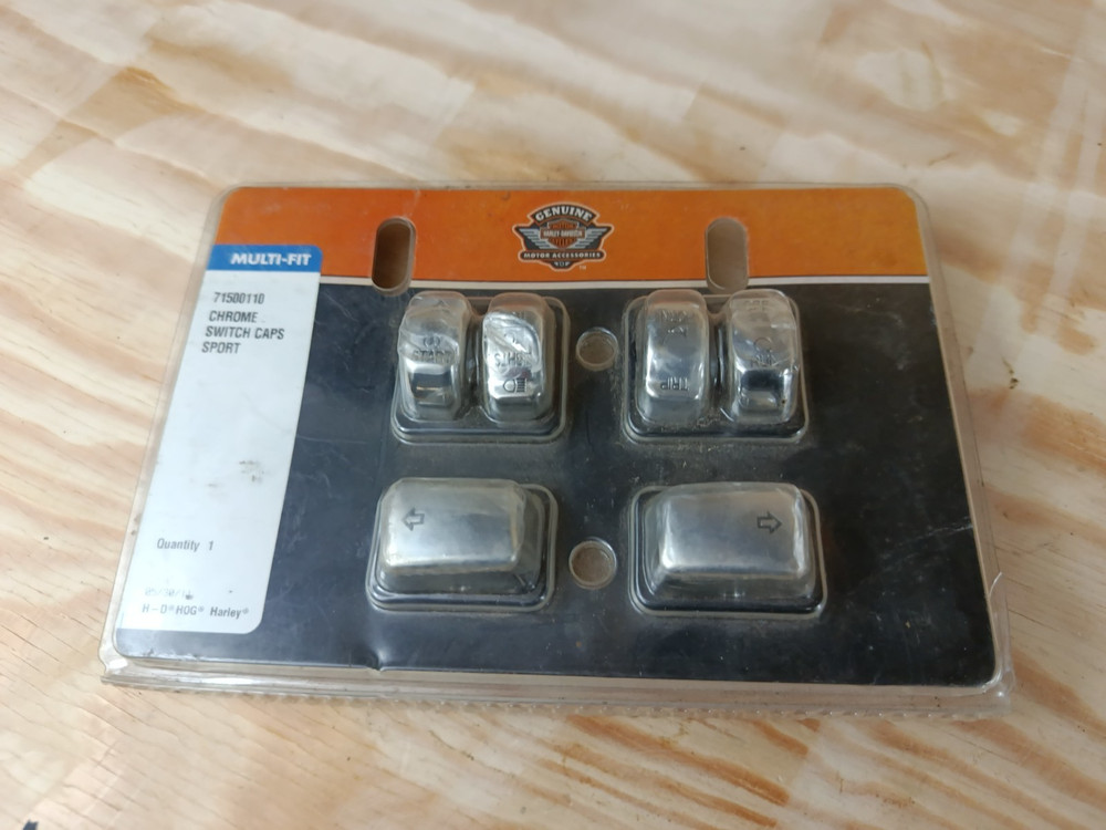 Genuine Harley Davidson Chrome Switch Caps 71500110