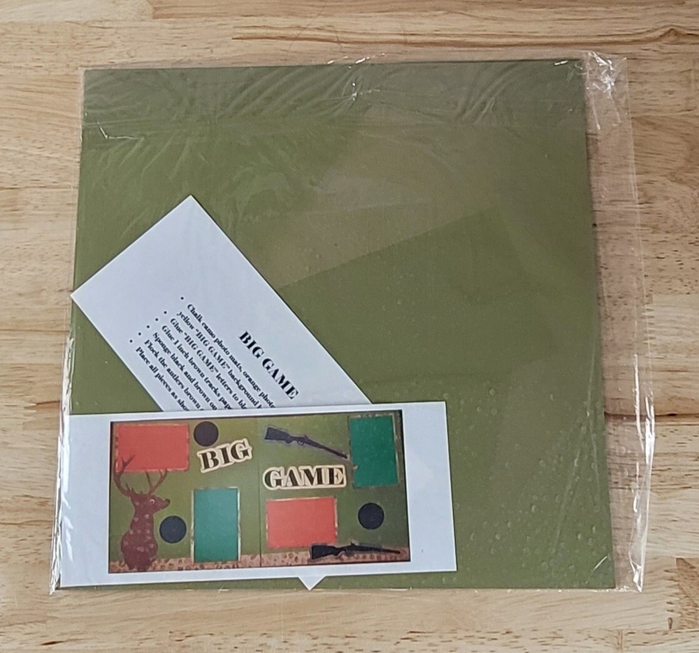 Scrapbook HUNTING THEME PAGE KIT 12x12 Sheet