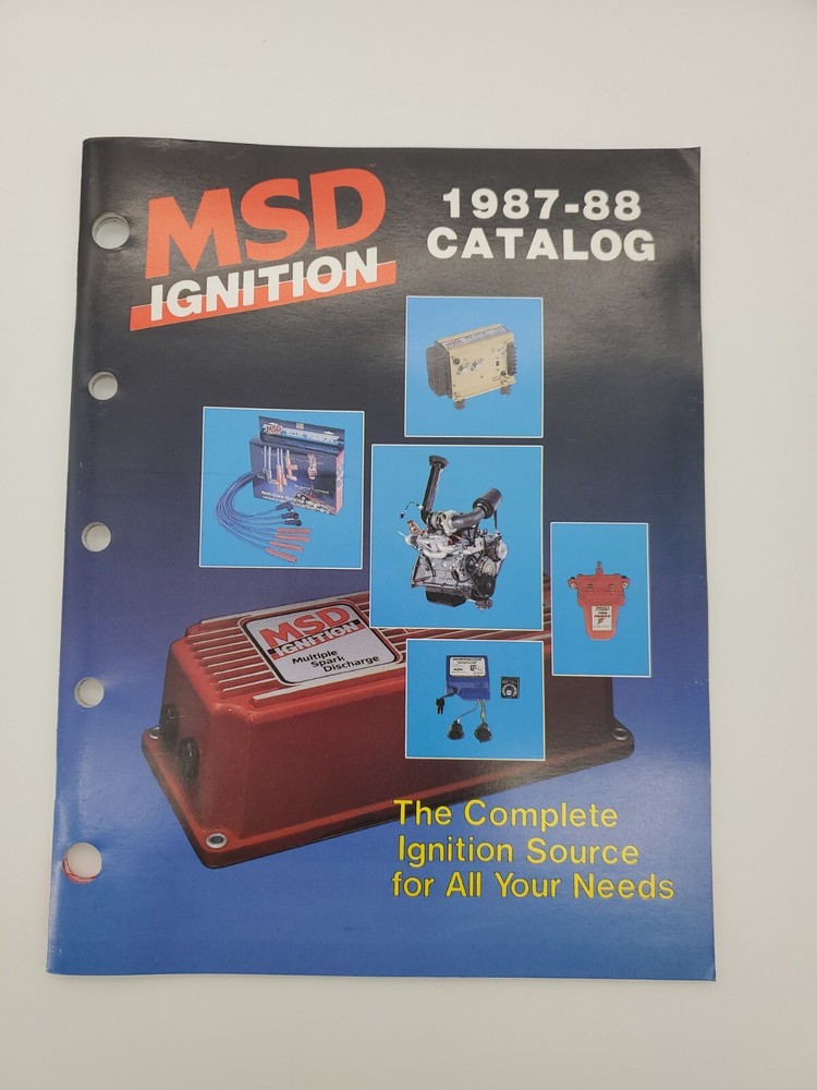 Vintage MSD IGNITION PRODUCTS  1987-88 Catalog