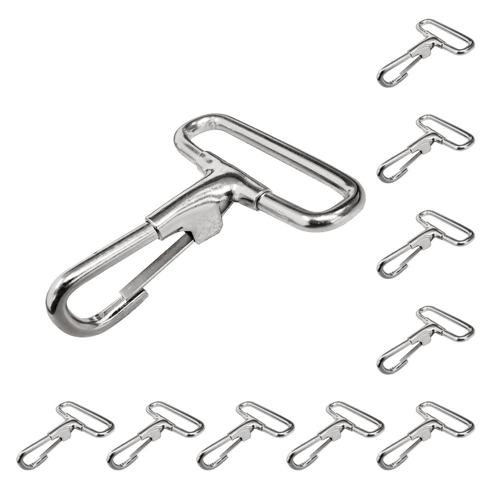 10 PCS 1" Trigger Snap Hook Clip Belt Buckles For Webbing Strap