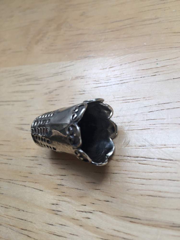 Vintage Sterling Silver Thimble Mexico
