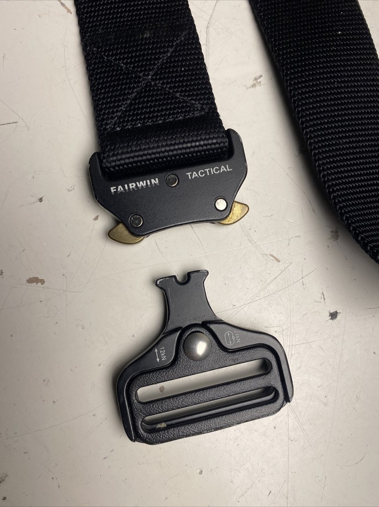 FAIRWIN Tactical Belt Military Quick Release Riggers Web Belt Black