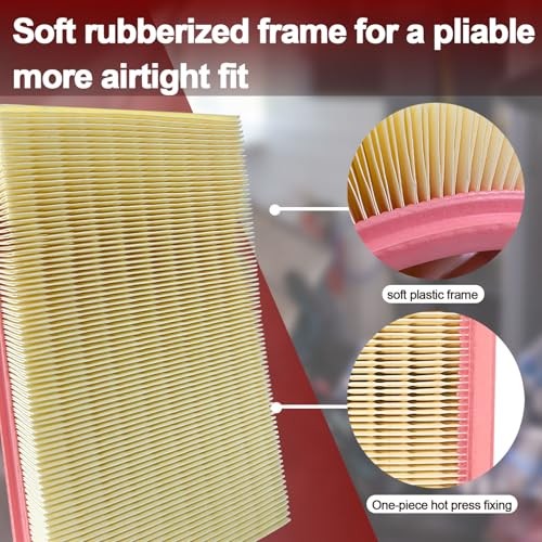 Comb Engine Cabin Air Filter for size for Avenger 3.6L(2014-2011) carbon grey