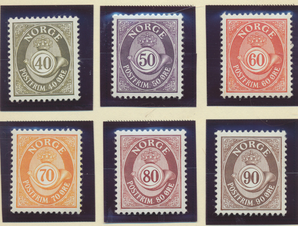 Norway Stamps Scott #709 To 714, Mint Hinged