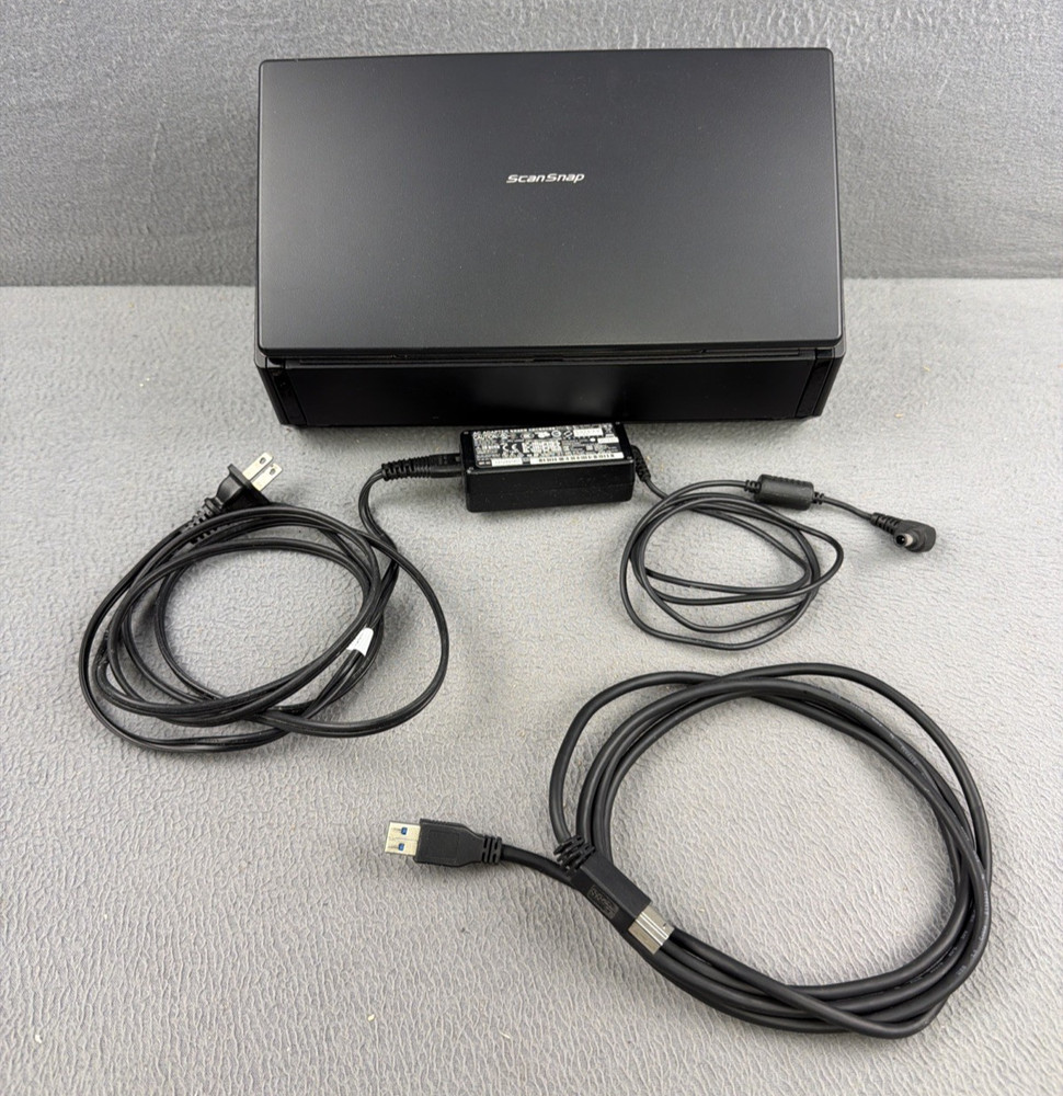 Fujitsu ScanSnap iX500 Color Image Document Scanner FI-IX500 USB Adapter Include