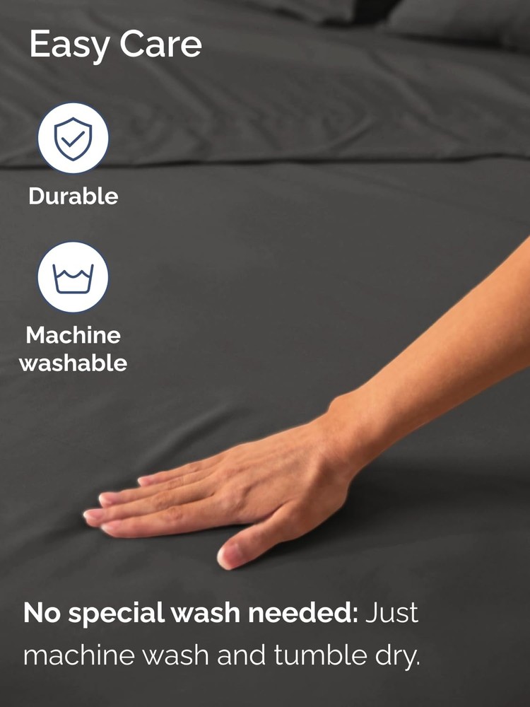 Extra Deep Twin Fitted Sheet - Hotel Luxury Single Fitted Sheet Only - Easily...
