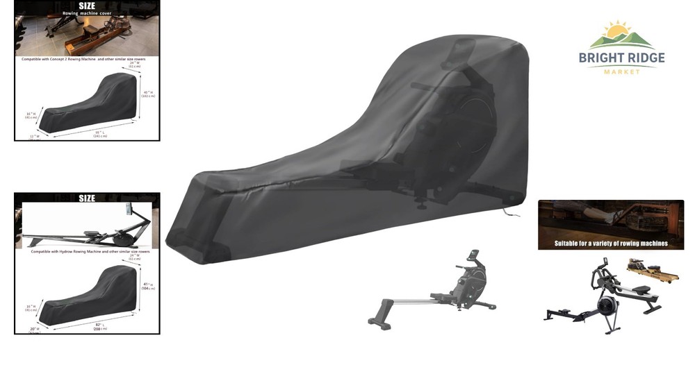 Heavy-Duty Rowing Machine Cover with High-Density Stitching for Durability