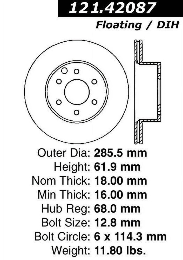 GRANT Black Horn Button  (5895)