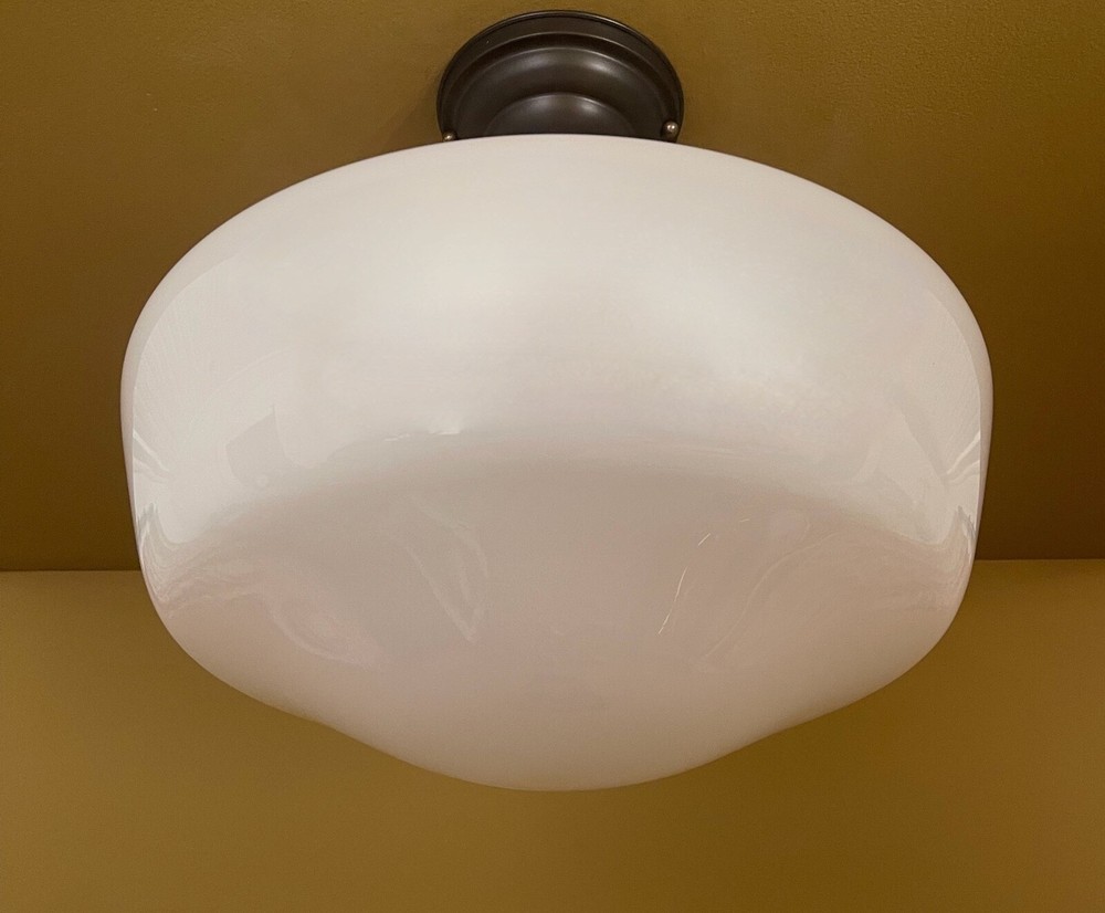 PAIR schoolhouse ceiling lights bronze finish MORE AVAILABLE