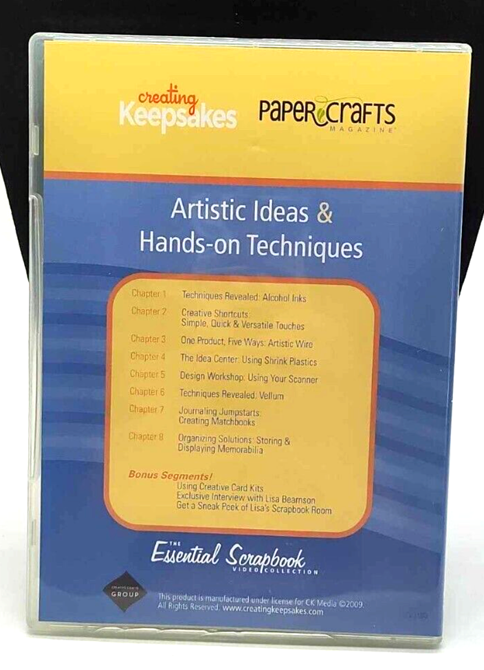 Artistic Ideas & Hands-On Techniques DVD Creating Keepsakes Essential Scrapbook