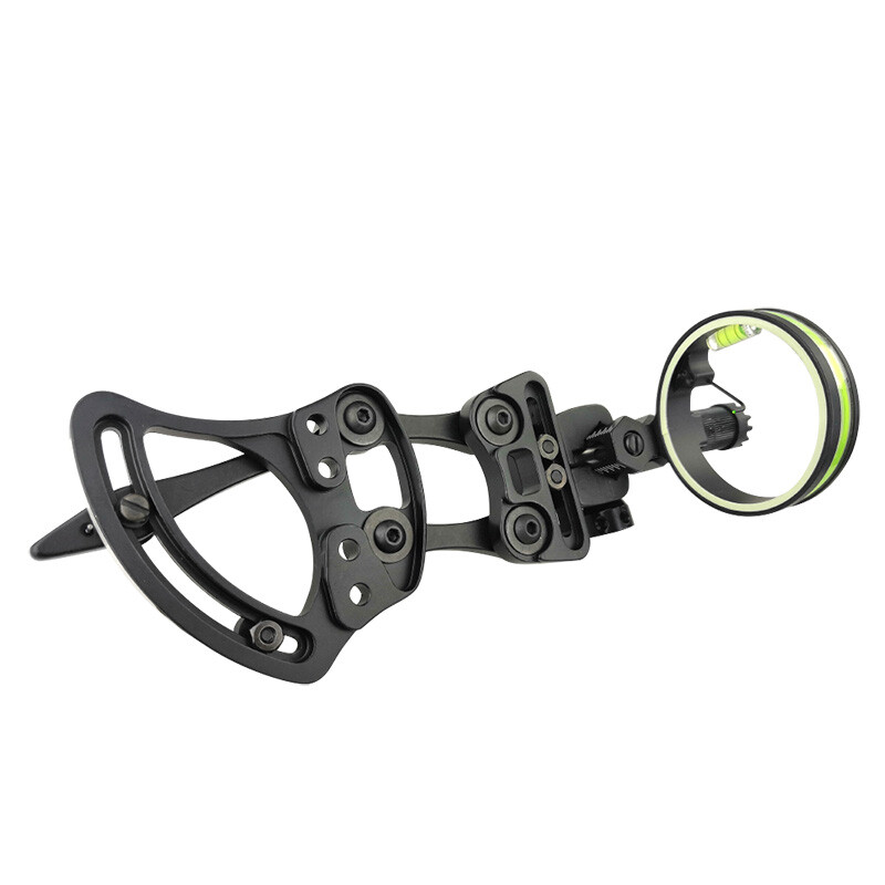 Archery Compound Bow Sight 1 Pin Professional Bow Sight Light Micro Adjustable