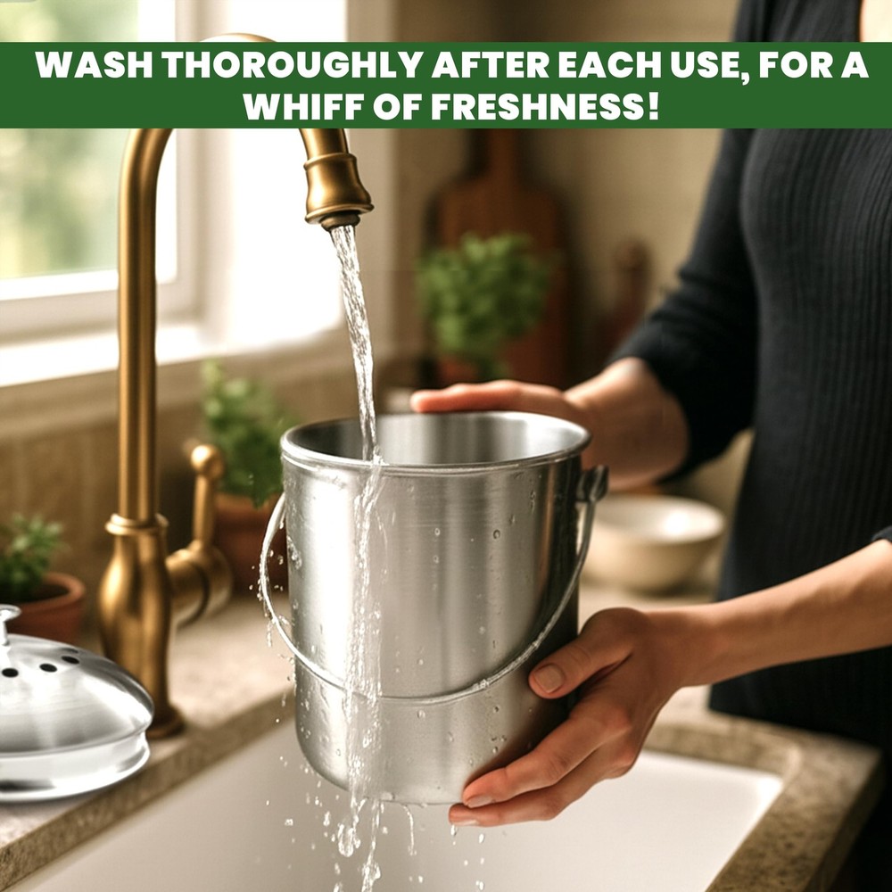 Kitchen Compost Bin for Kitchen Countertop - 1.3 Gallon Compost Bucket