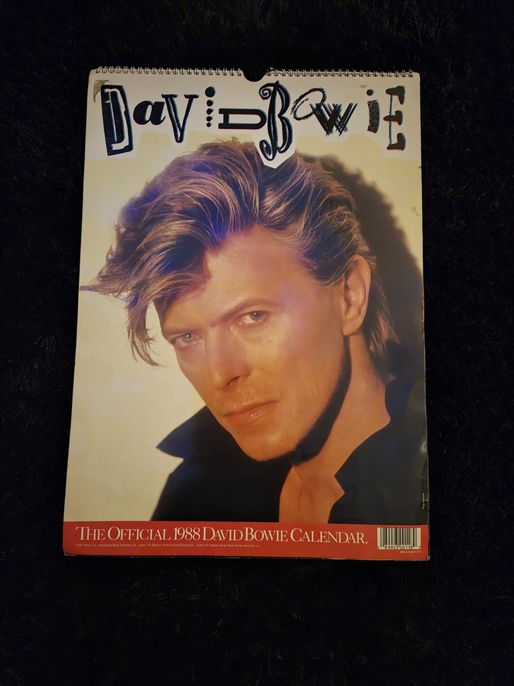 Vintage David Bowie 1988 Calendar EUC
