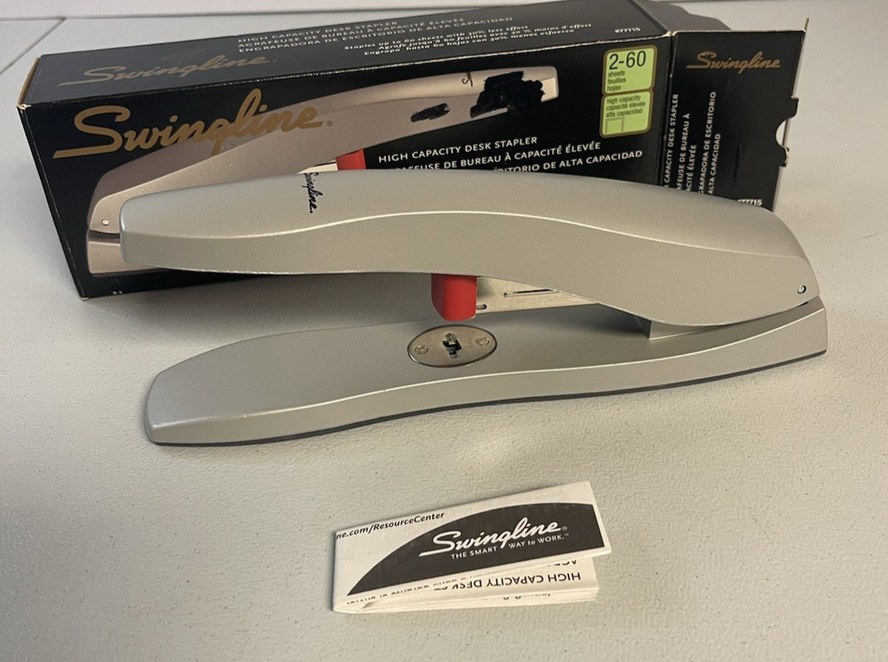 Swingline Stapler Model 2-60 Metal Gray Working New
