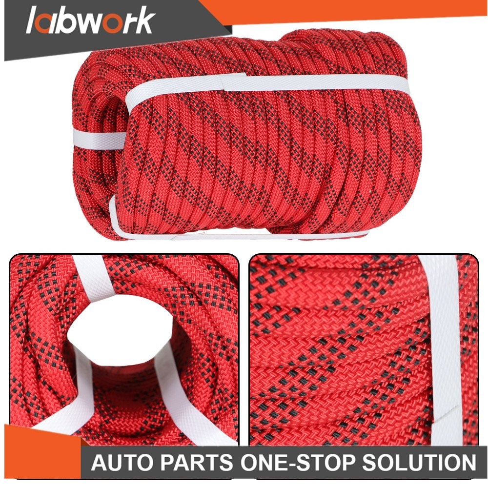 Labwork 3/8" × 100' High Strong Braid Polyester Rope Arborist Tree Rope