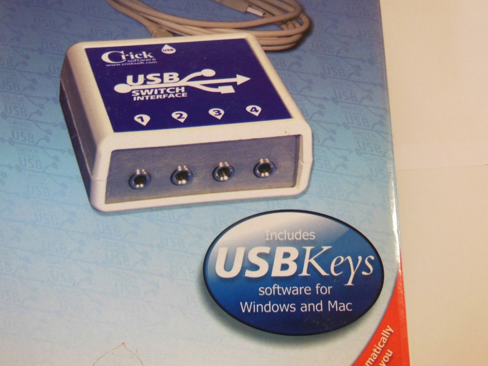 CRICK USB Switch Interface, New Old Stock w/ Software, Cable & User Guide, Nice