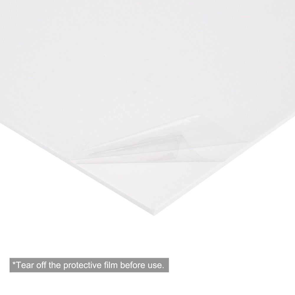 3Pcs ABS Plastic Sheet 10 x 10 x 0.2 Inch ABS Styrene Sheets White
