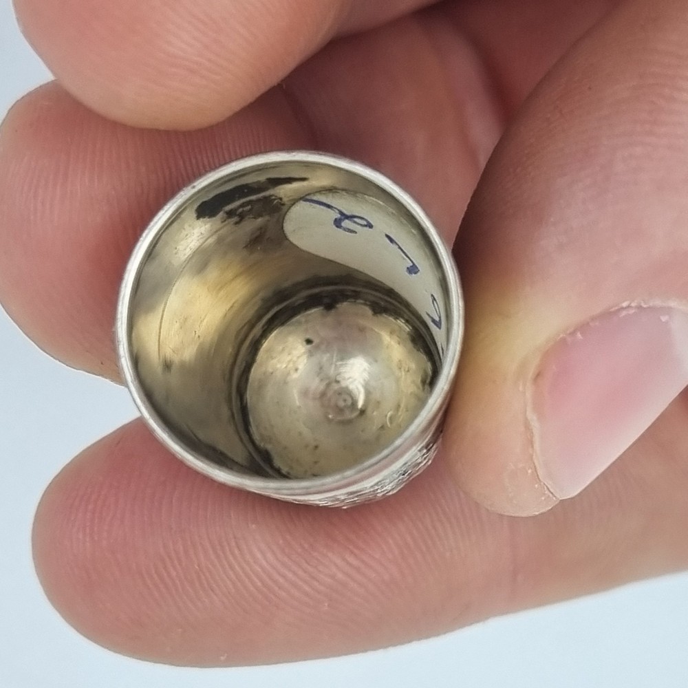 Charles Horner "Dorcas" Silver & Steel Thimble Size 8