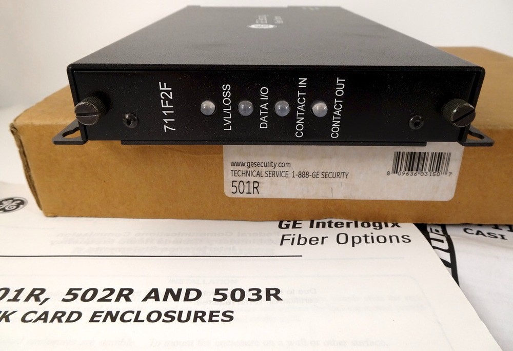 GE Security Interlogix 501R Rack Card Enclosure, New In Box