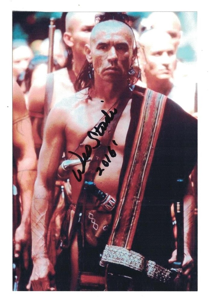 Wes Studi Signed Autographed 4x6 Photo Actor Cherokee E