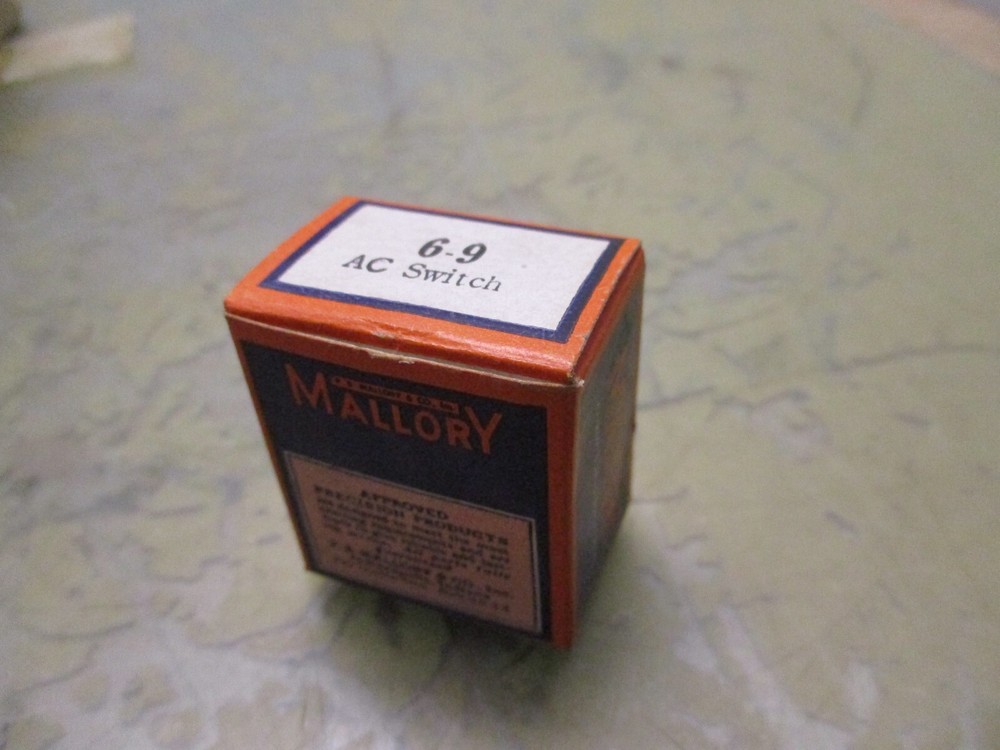 Vintage Mallory 6-9 AC Switch [5*B-16.3]