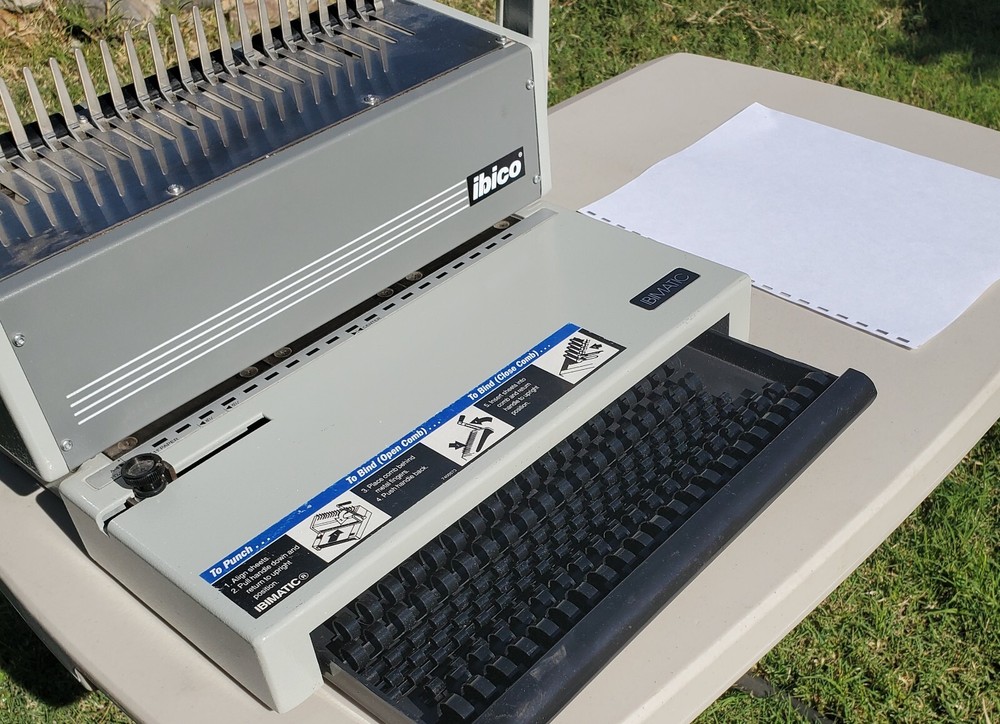 ibico BINDING MACHINE MODEL IBIMATIC, MADE IN PORTUGAL