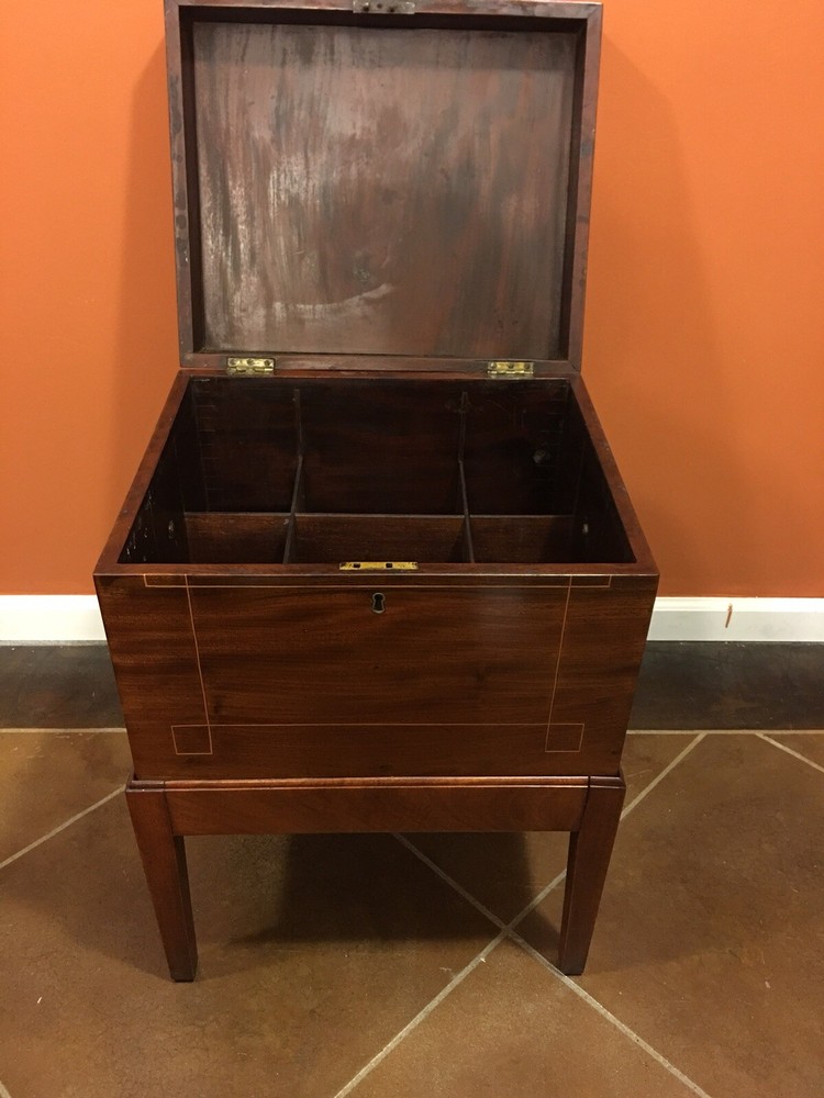 Antique Cellarette 19th C Mahogany