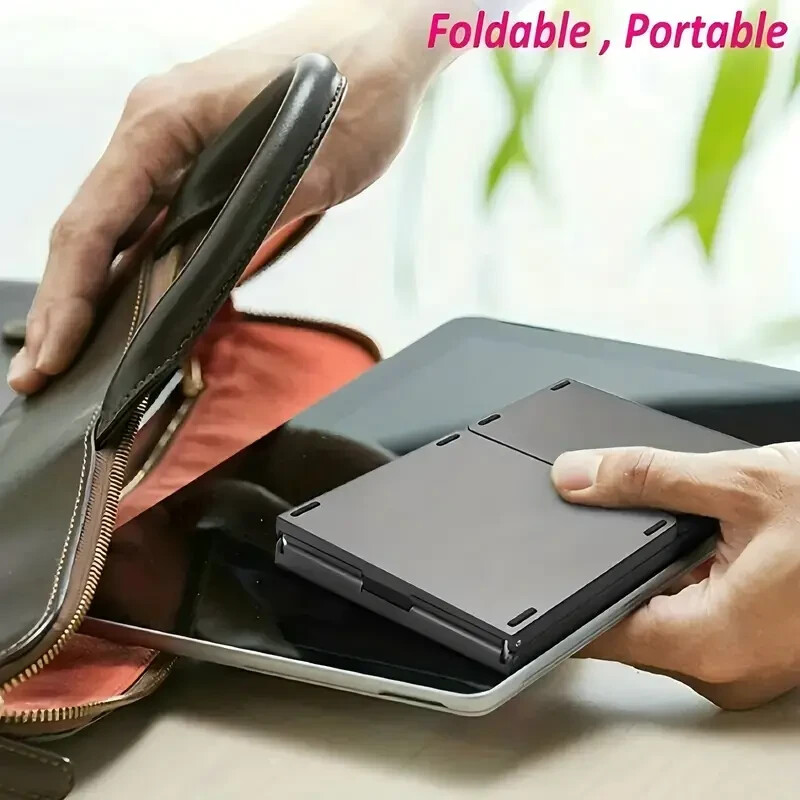 Mini Foldable Wireless Bluetooth Keyboard with Touchpad for Laptop Phone Tablet