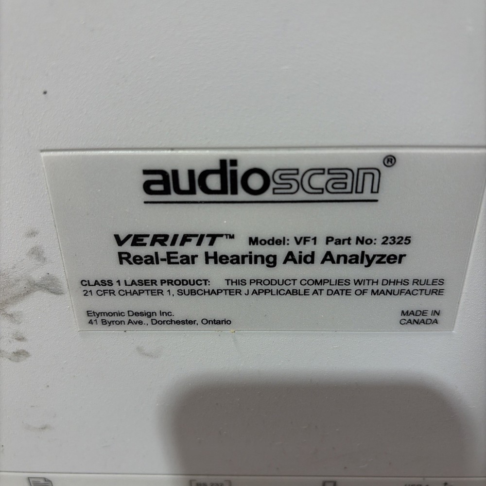 AudioScan Verifit VF-1 Real Ear Hearing Aid Analyzer,