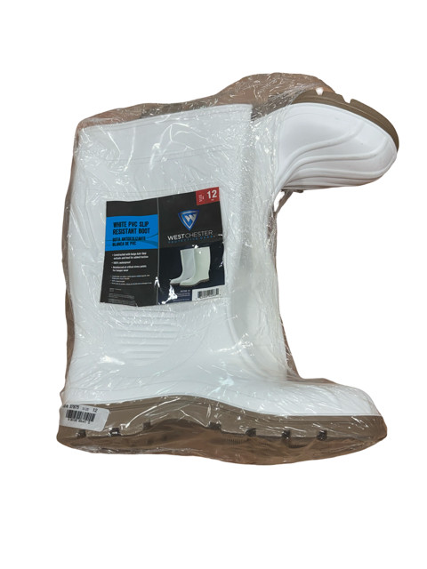 West Chester White PVC Slip Resistant Boot Size 12
