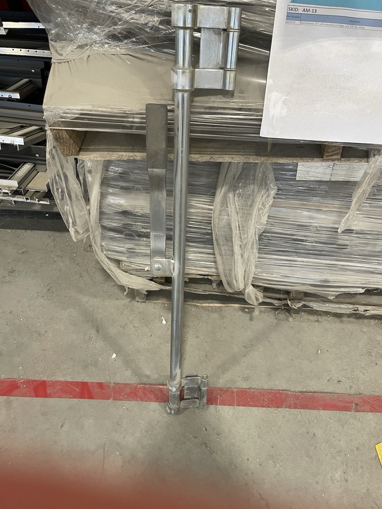 Pair UNIVERSAL 36" Steel Cargo Trailer Swing Door Hinged Bar Locks - TWO UNITS