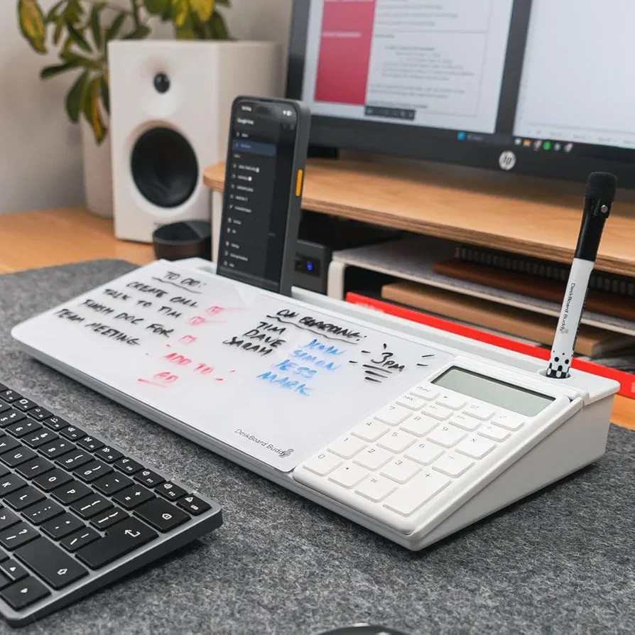 DeskBoard Buddy White w/ calculator (NEW!)
